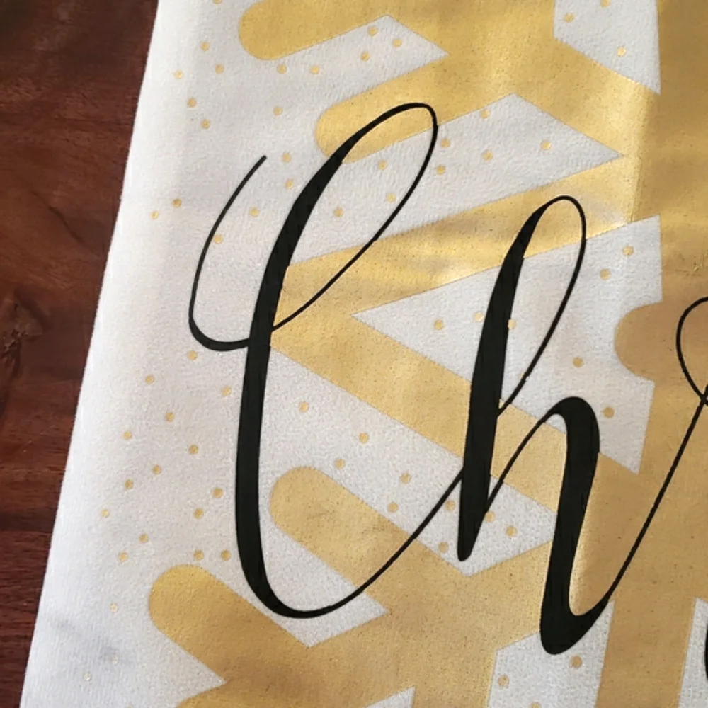 Metallic Gold Snowflake Christmas Pillow Cover • Modern Glam Holiday Decor